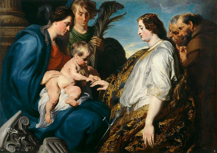 Szent Katalin misztikus eljegyzése , Anthony van Dyck 