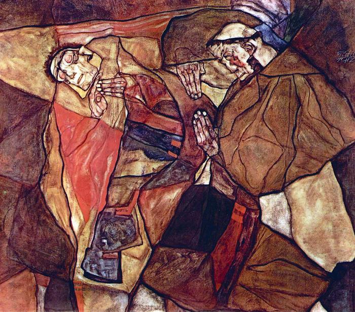 Agónia, 1912, Egon Schiele