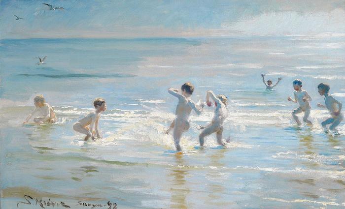 Fiúk fürdőzése, Peder Severin Kroyer