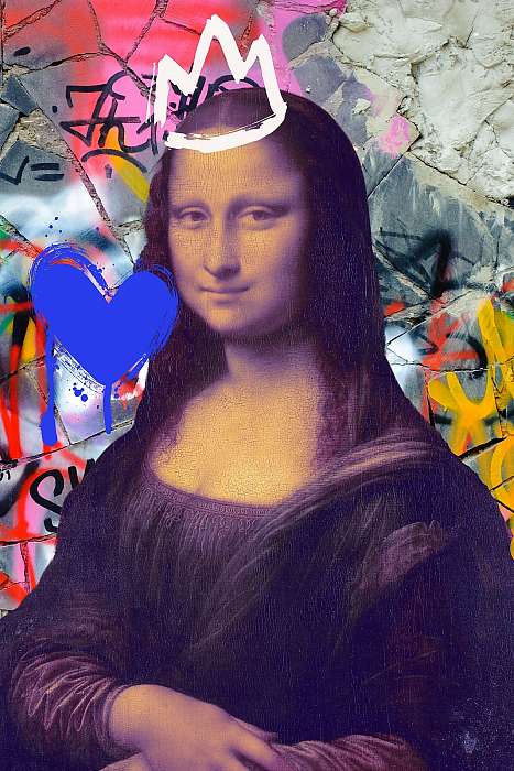 Mona lisa graffiti 1. (Barokk & Graffiti), Leonardo da Vinci