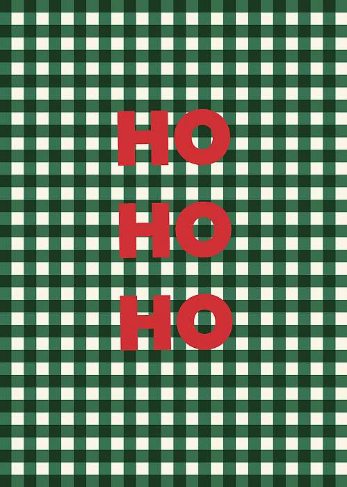 Karácsonyi grafika - ho-ho-hio, 