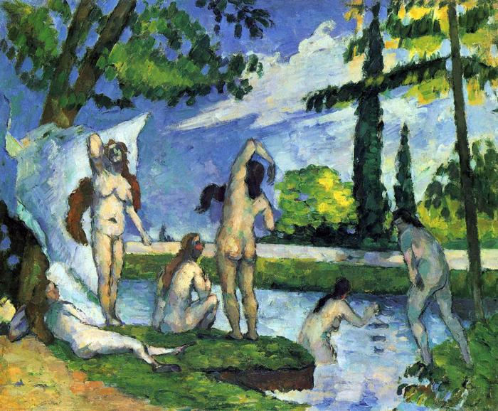 Fürdőzők, Paul Cézanne