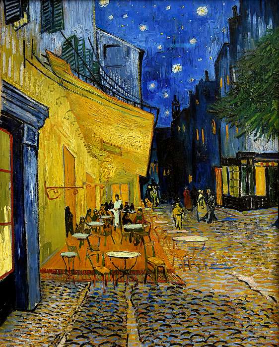 Kávéház terasza éjjel, Vincent Van Gogh