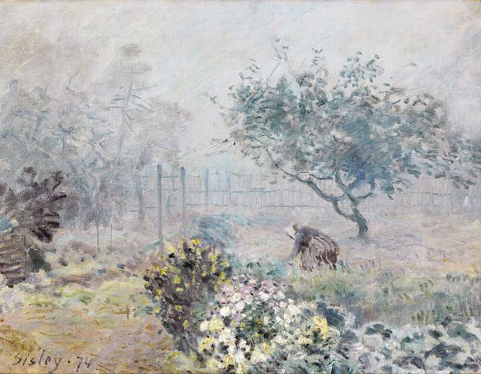 Ködös reggel (színverzió 1.), Alfred Sisley