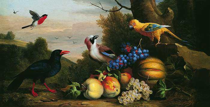 Csendélet madarakkal és gyümölcsökkel, Bogdány Jakab
