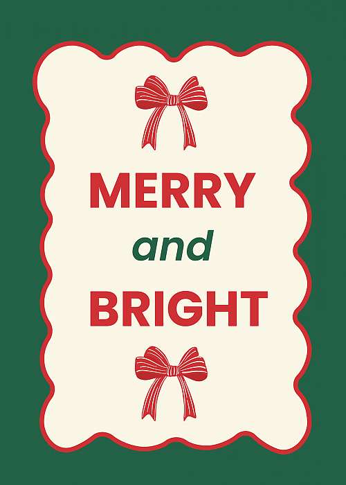 Merry and Bright poszter, Merry and Bright poszter,