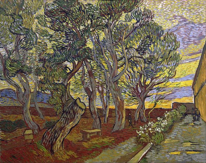 A Szent Pál kórház kertje, Vincent Van Gogh