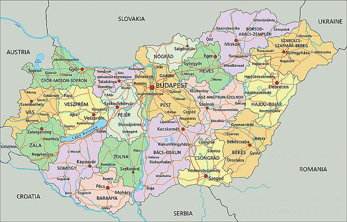 ország térkép magyarország Szerkesztheto Magyarorszag Terkep ország térkép magyarország