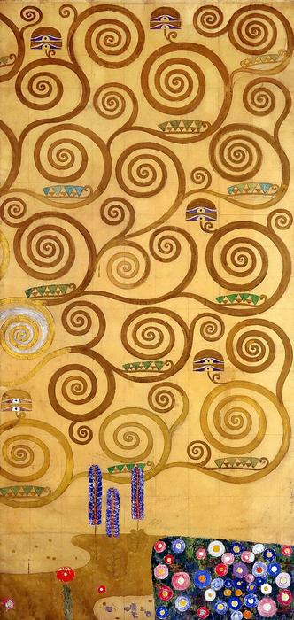 Stoclet fríz részlet, (színverzió 1), Gustav Klimt