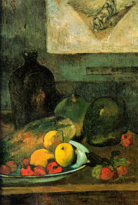 Csendélet gyümölcstállal, Paul Gauguin