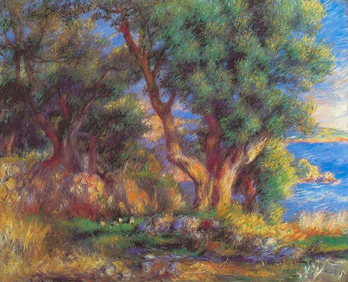 Menton-i tájkép, Pierre Auguste Renoir