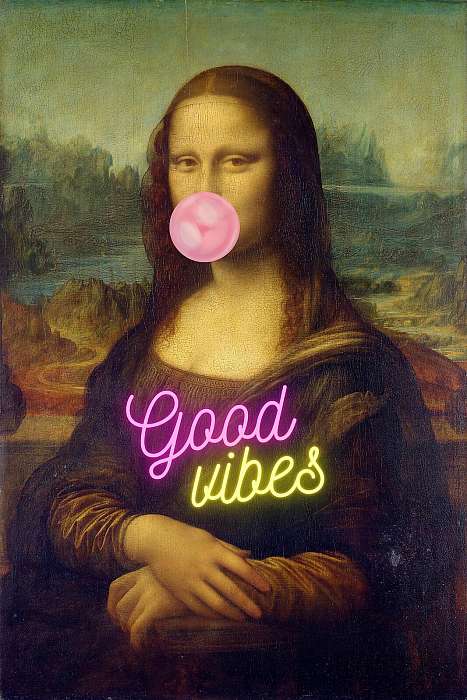 Mona lisa in good vibes, rágógumival (Barokk & Graffiti), Partner Kollekció
