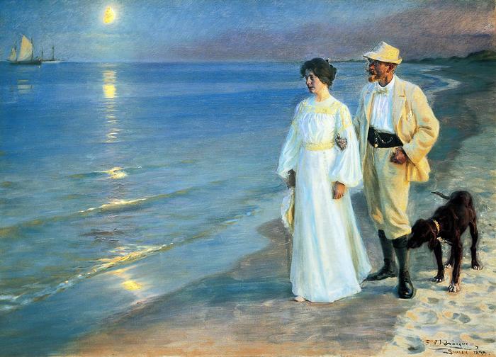 Nyári este Skagen-nál - színverzió 1., Peder Severin Kroyer