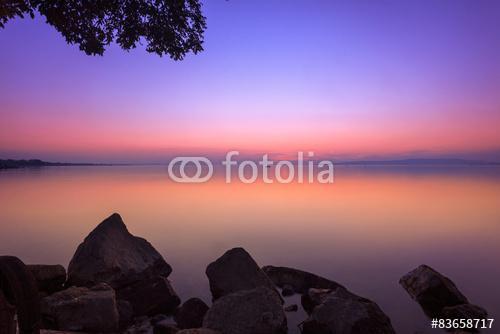 Gyönyörű naplemente a Balaton-ban, Premium Kollekció