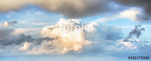 Ég felhők art sunrise background, Premium Kollekció