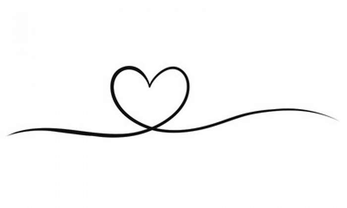 Szív alak vonalból (vonalrajz, line art), Partner Kollekció