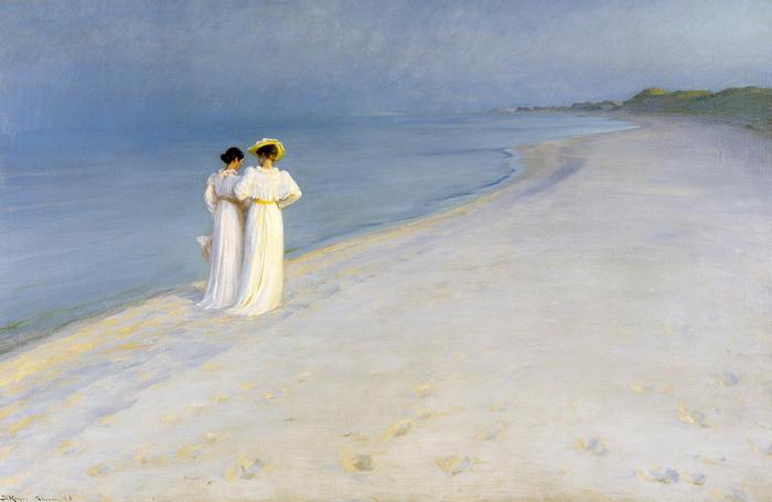 Nyári este a Skagen-i tengerparton, Peder Severin Kroyer