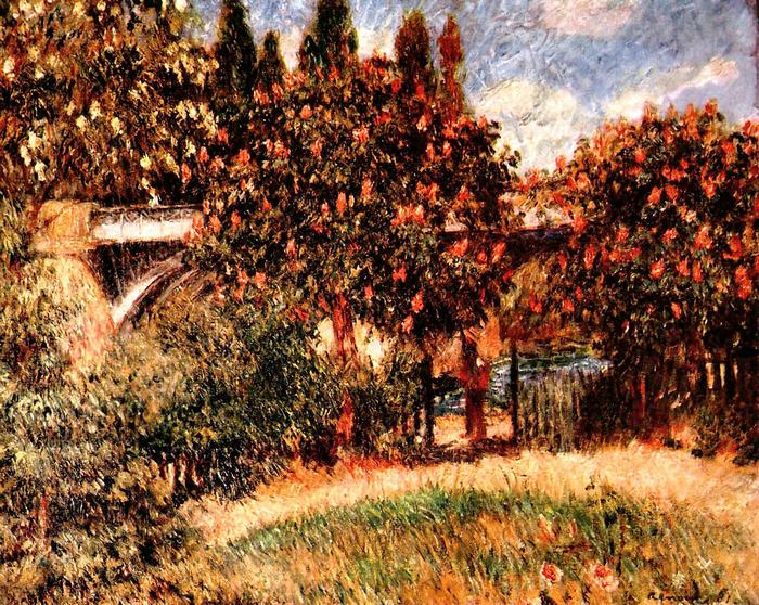 Vasúti híd Chatou-nál, Pierre Auguste Renoir