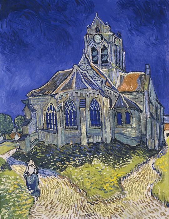 A templom Auvers sur Oise-ban, Vincent Van Gogh