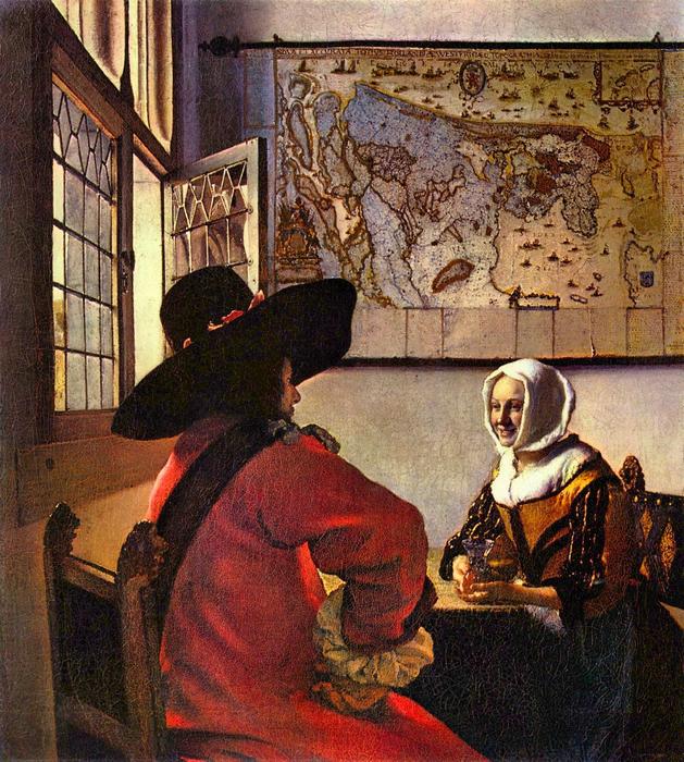 Katona és nevető lány, Jan Vermeer