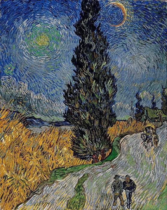 Road with Cypress and Star (1890), Vincent Van Gogh