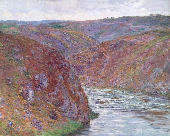 Creuse völgye egy szürke napon (1889), Claude Monet