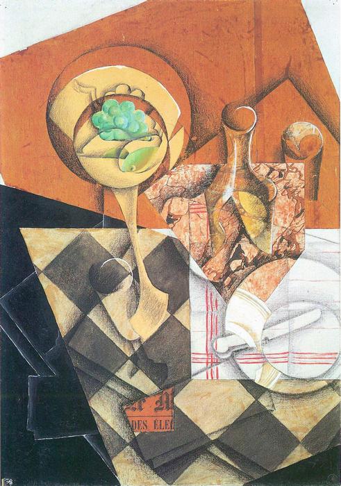 Gyümölcs és kancsó, Juan Gris