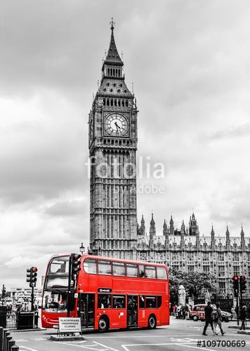 Big Ben és egy double-decker, London, Premium Kollekció