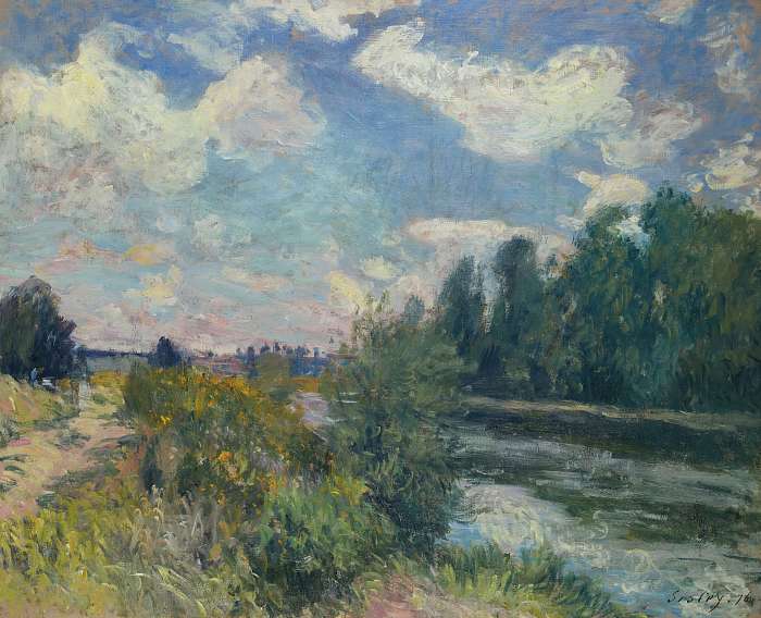 A Szajna Bogivalnál, Alfred Sisley