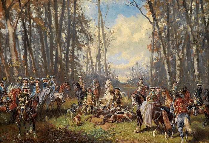 Sikeres vadászat után, Alexander von Bensa