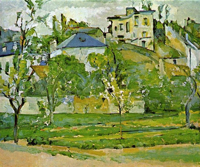 Gyümölcsöskert Pontoisében, Paul Cézanne