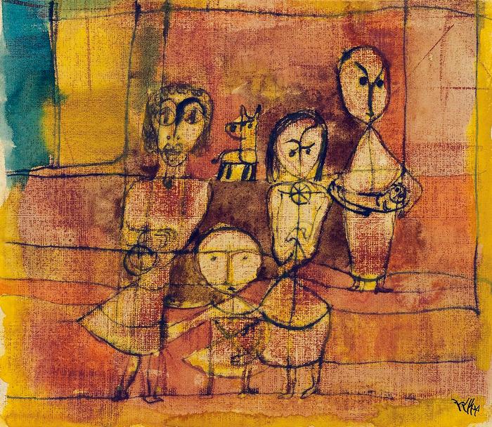 Kinder und Hund, Paul Klee