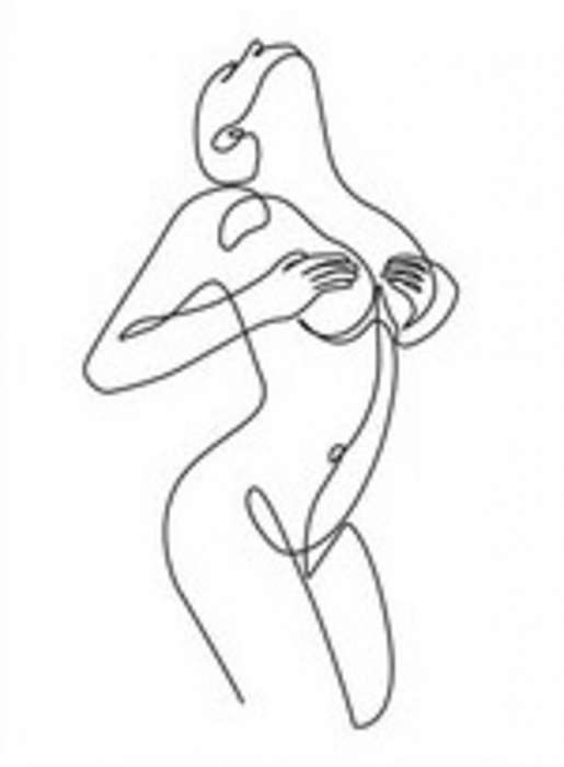 Meztelen női alak 1. (vonalrajz, line art), Partner Kollekció