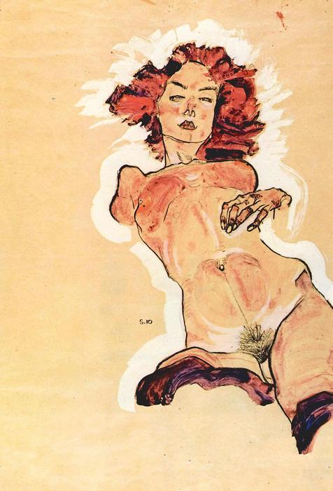 Női akt, Egon Schiele