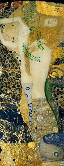 Vizikígyók I., Gustav Klimt