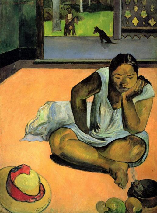 Te Faaturama - Tűnődő asszony, Paul Gauguin