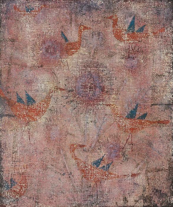 Blaugeflügelte Vögel, Paul Klee