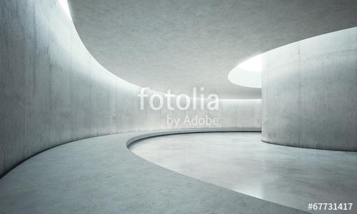 empty concrete open space interior with sunlight, Premium Kollekció