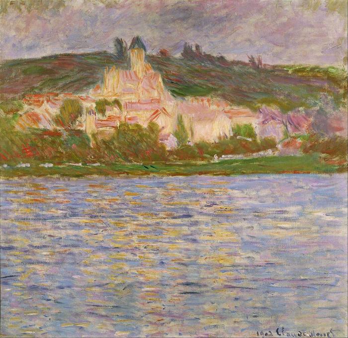 Vétheuil látképe (1902), Claude Monet