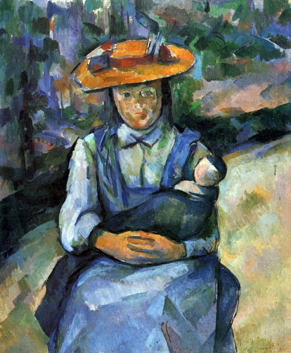 Lány babával, Paul Cézanne
