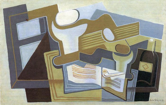 Gitár és gyümölcstál, Juan Gris