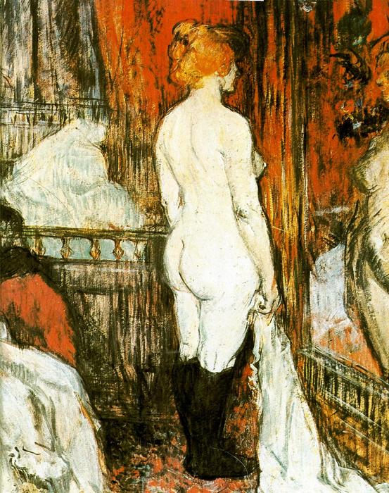 Női akt a tükör előtt, Henri de Toulouse Lautrec