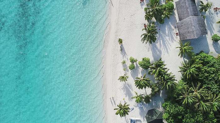 Amazing bird eyes view in Maldives, Premium Kollekció