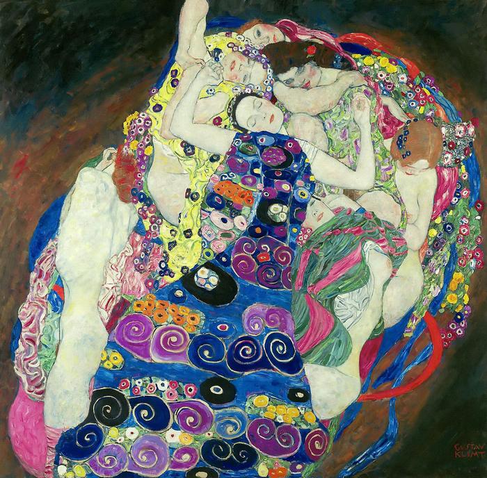 Szüzek (színverzió 1.), Gustav Klimt
