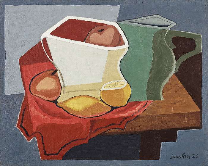 Absztrakt csendélet gyümölcsökkel, Juan Gris