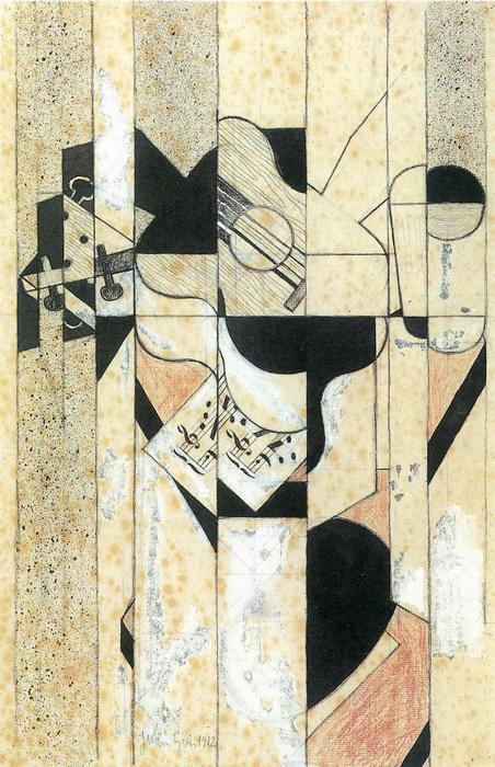 Gitár és pohár, Juan Gris