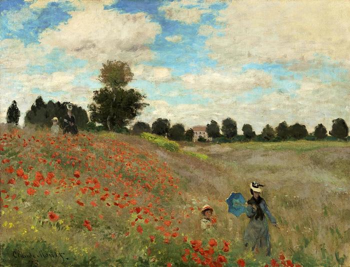 Pipacsamező - színverzió 1., Claude Monet