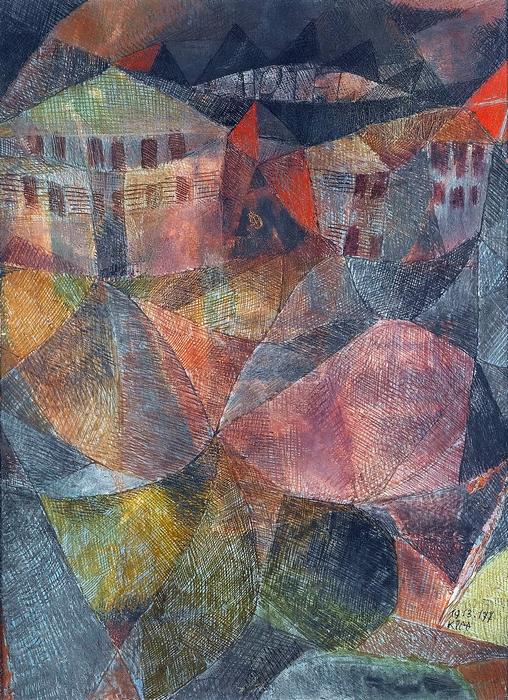 Das Hotel - színváltozat 1., Paul Klee