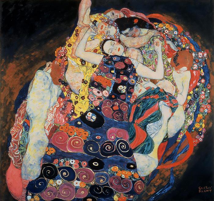 Szüzek (színverzió 2.), Gustav Klimt