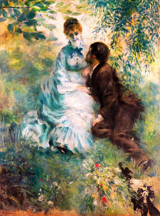 Szerelmespár (színverzió 1), Pierre Auguste Renoir